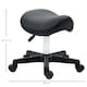 image 7 of HOMCOM Saddle Stool Adjustable Rolling Salon Chair for Massage Spa Beauty Black