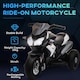 image 4 of HOMCOM Kids 6V Electric Ride On Motorcycle Electric Motorbike with Lights Music Horn 3 Wheel Outdoor Play Toy for 3-5 Years Black