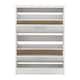 image 2 of Stirling Two Tier Shoe Cabinet | White | White