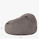 image 9 of Kingston Cord Adults Bean Bag Chair and Pouffe, Ready Filled Beanbag and Footstool Charcoal Grey | Grey | Charcoal Grey | 2