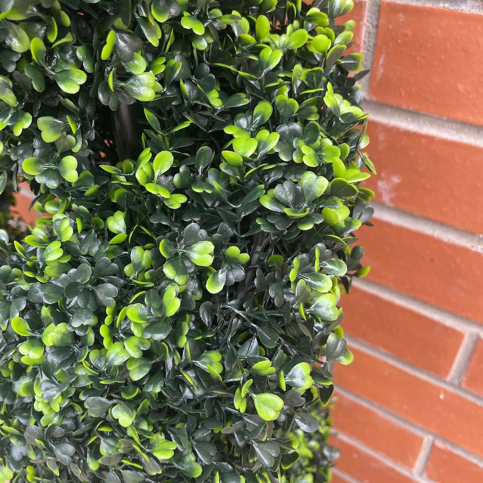 image 1 of 120cm Artificial Natural Boxwood Spiral Topiary