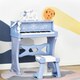 image 7 of HOMCOM 37 Key Keyboard Battery Piano Kids Microphone Stool Educational Game