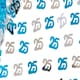 image 3 of 4 Packs of 14g Blue & Silver 25th Confetti