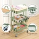 image 5 of Vonhaus Storage Trolley 3 Tier Bathroom & Kitchen Storage