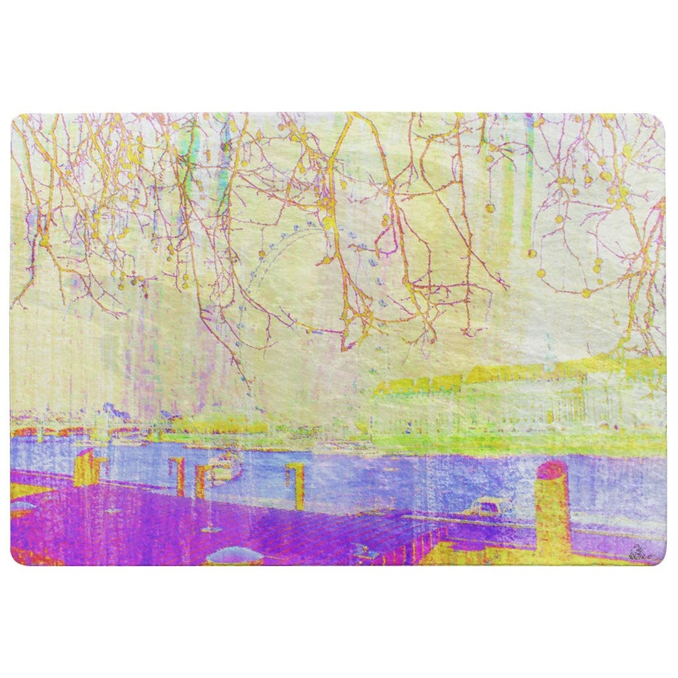 image 1 of LONDON EYE TREE DROPS (Rug) Multi | Large: 140x200cm