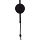 image 5 of Set of 2 Victoria - Black Plug in Wall Lights Frosted Glass Shades | Black | White | 2