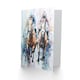 image 2 of Jockeys Horse racing Racehorses Modern Pastel Him Her Birthday Card