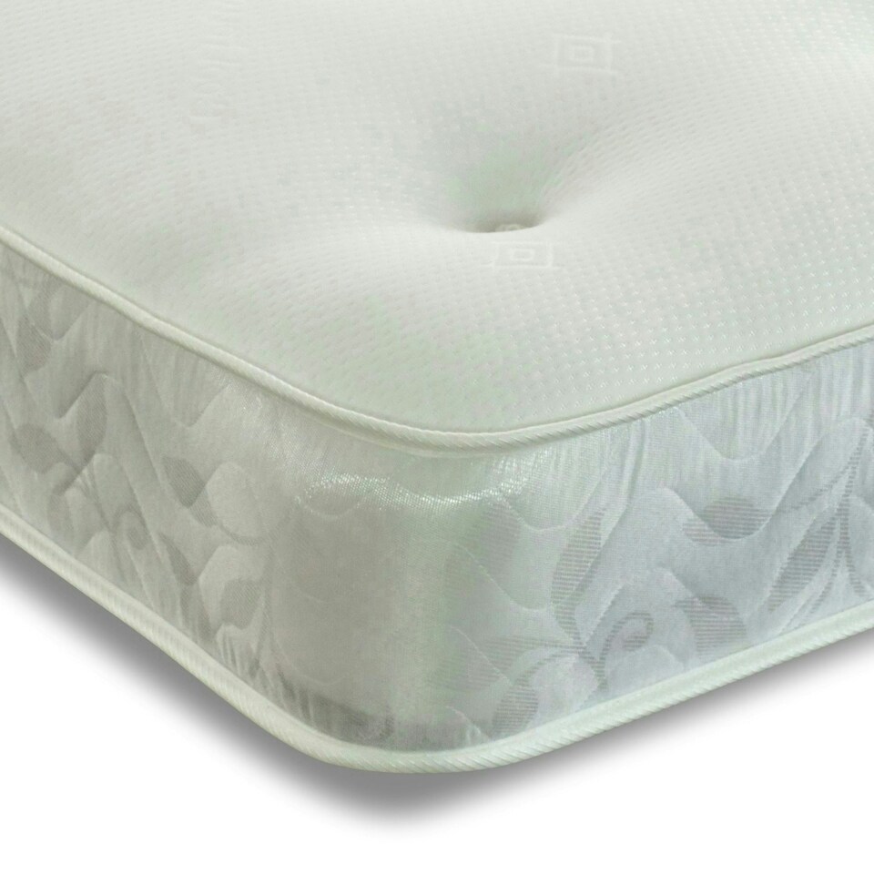 image 1 of Galaxy Hand-Tufted Hybrid Mattress - 20cm Deep, Quilted Soft Sleep Surface White | Double