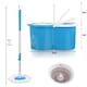 image 2 of 360 Rotating Spin Mop and Bucket Set Magic Floor Cleaner with 2 Microfibre Mop Heads Blue