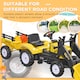 image 6 of HOMCOM Kids Pedal Go Kart, Children Ride on Digger, Ride on Toy Car, Excavator Tractor Digger Dumper for Kids 3 Years, Yellow