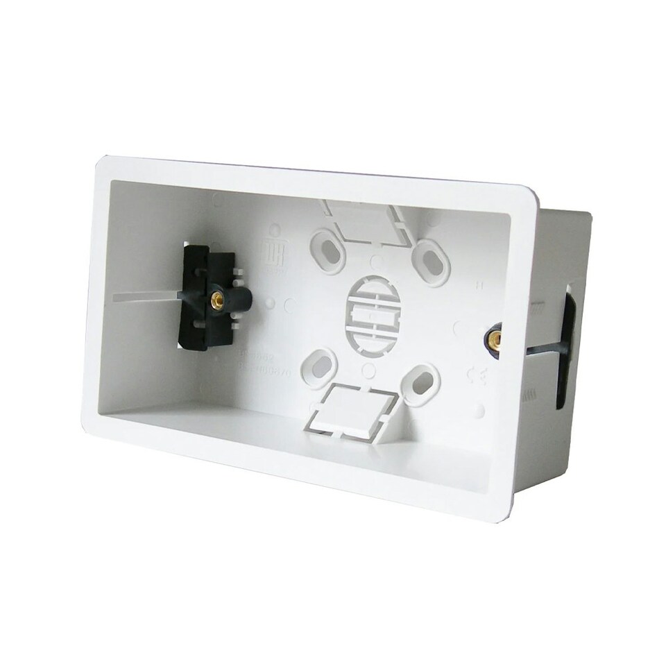 image 1 of Dencon 2 Gang Dry Lining Box - White - One Size
