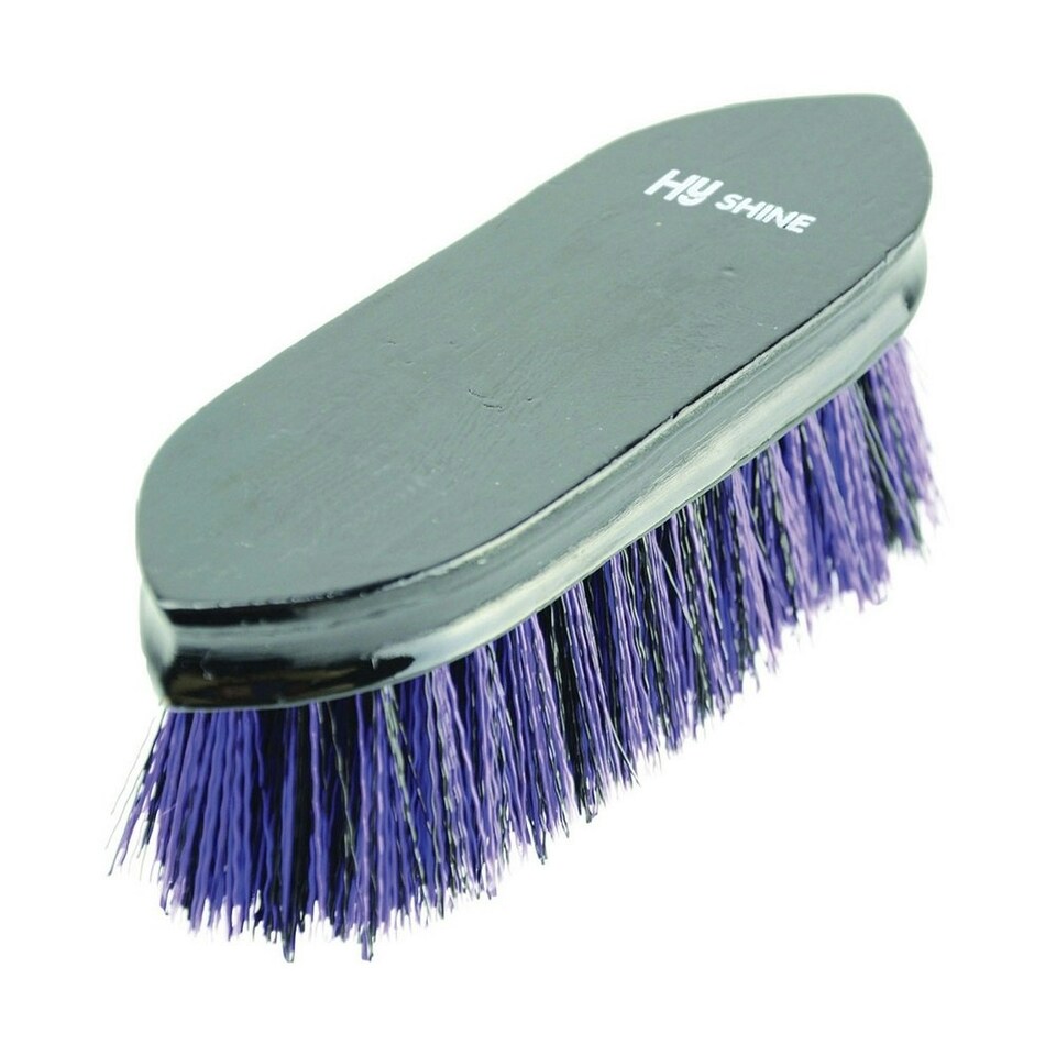 HySHINE Wooden Dandy Brush - Black/Purple - One Size