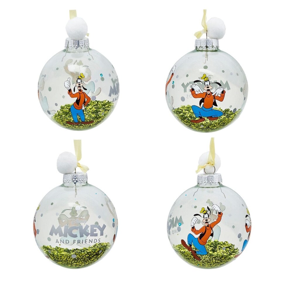 image 1 of Widdop Gifts Disney Mickey and Friends Set of 7 Christmas Tree Baubles