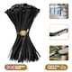 image 1 of 100 Pcs 300mm x 4.8mm Strong Black Nylon Plastic Cable Ties Zip Tie Wraps organizer | Black