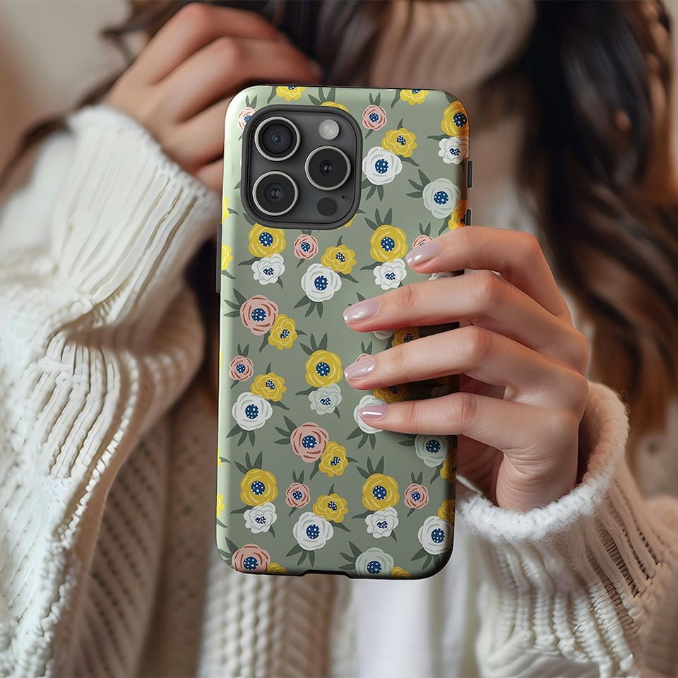 image 1 of Green Floral Phone Case | Green | iPhone 16e
Magsafe | iPhone 16e
Magsafe