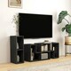 image 2 of HOMCOM TV Unit for TVs up to 75 Inches, Free Combination TV Stand, Black