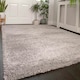 image 3 of KUKOON Silver Grey Deep Pile Shaggy Living Room Area Rug 80cm x 150cm