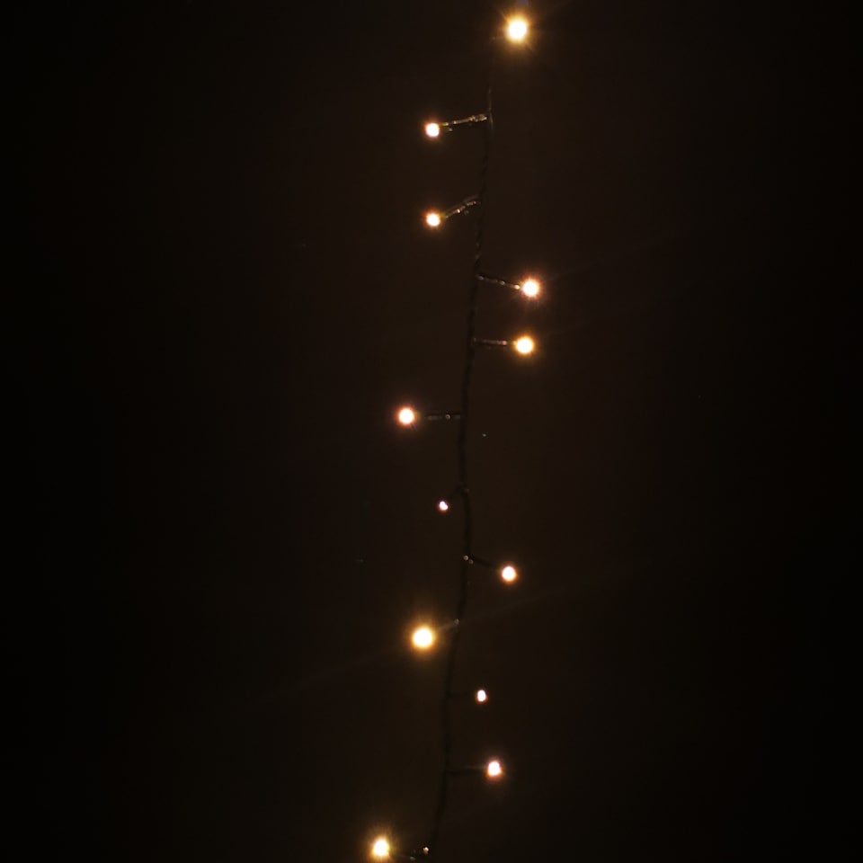 image 1 of 2000 LED 50m Indoor Outdoor Christmas Multi Function Mains Operated String Lights with Timer in Warm White | White | Warm White