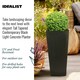 image 5 of Tall Tapered Black Light Concrete Garden Planter H65 L32 W32 cm, 67 ltrs Cap.