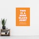 image 4 of High Class Joint Act Accordingly Orange Funny XL Wall Art Print 24X32 In