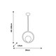 image 3 of Milagro Pendant Lamp Boston 1XE14 Black
