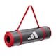 image 1 of Adidas 10mm NBR Training Mat — Cushioned, Non-slip Yoga & Exercise Mat with Carry Strap. | Black | Red | 183cm (L) x 61cm (W) x 1cm (H)