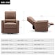 image 9 of Clifton Electric Fabric Single Motor Rise Recliner Lift Mobility Chair (Beige)