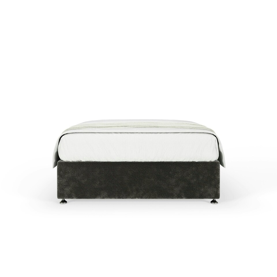 image 1 of Majestic 1000 Pocket Sprung Charcoal Chenille Divan Set King Size