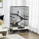 image 6 of PawHut Four-Level Small Animal Cage, Indoor Pet House, Black, 81 x 52.5 x 114 cm