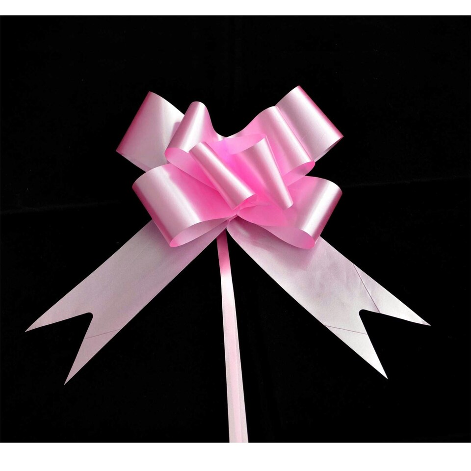image 1 of 10Pcs 50mm Light Pink Pull Bows