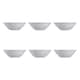 image 1 of Set of 6 Luminarc Square Opal Glass Soup Bowls | Grey | 1