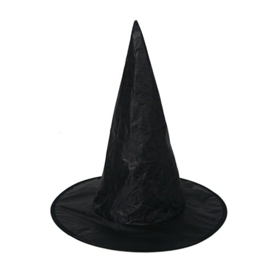 Adults Black Witch Hat Halloween Fancy Dress