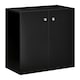image 1 of HOMCOM Freestanding Storage Cabinet w/ Two Shelves Wooden Sideboard - Black