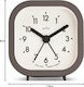 image 2 of Acctim Robyn Mini Bedside Alarm Clock | Grey | Grey
