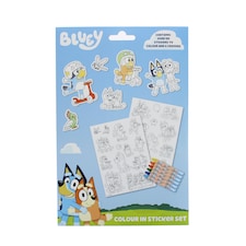 Bluey Colour in Sticker Set