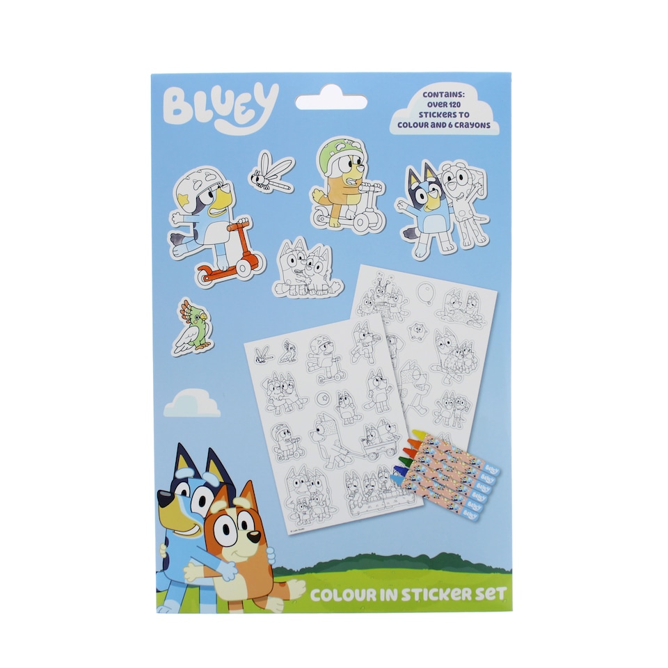 image 1 of Bluey Colour in Sticker Set