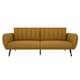 image 1 of Brittany Sofa Bed in Linen Mustard Yellow | MUSTARD