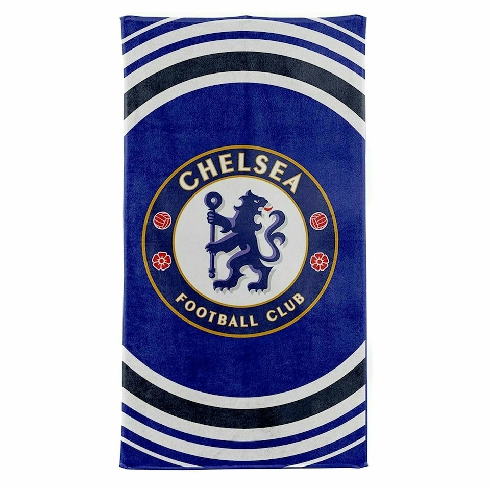 Chelsea FC Pulse Beach Towel - Blue/White/Black - One Size