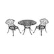 image 1 of Living and Home 68cm  Round Patio Dining Table with Umbrella Hole