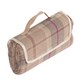 image 3 of Lavender Polyester Fleece Tartan Picnic Rug | Orange | Orange