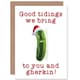 image 1 of Xmas Merry Gherkin Tidings Present Christmas Card