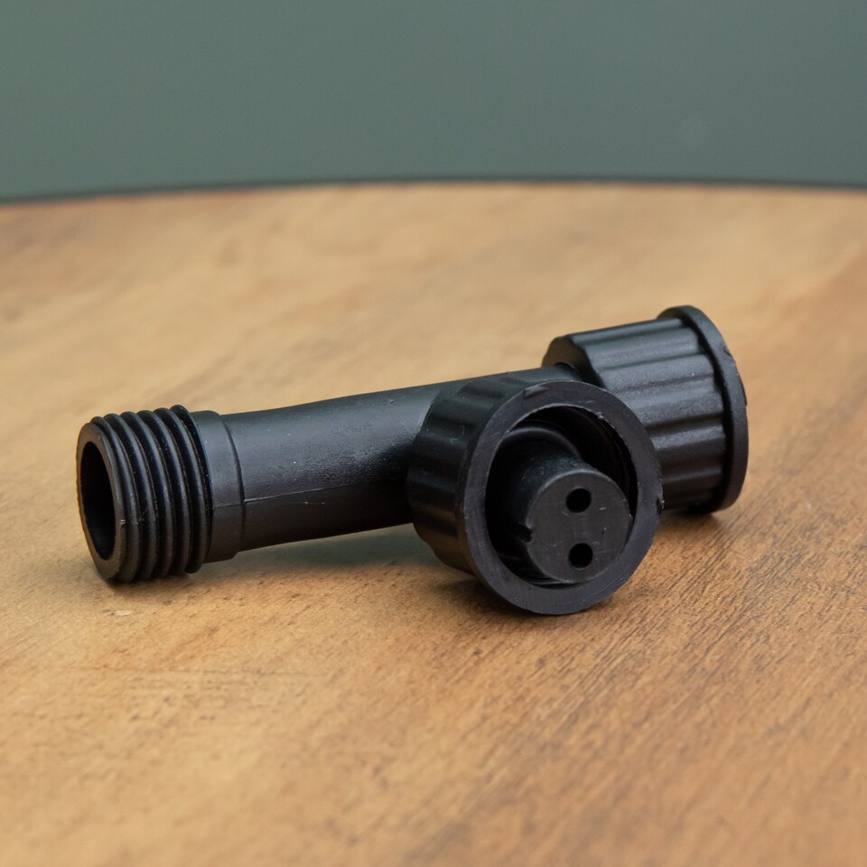 image 1 of 9cm x 10cm Black Plastic T Connector Max For Connectable Lights
