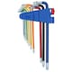image 4 of 9pc Extra-Long Star Torx Tamper Torx keys Multicoloured with Holder T10- T50