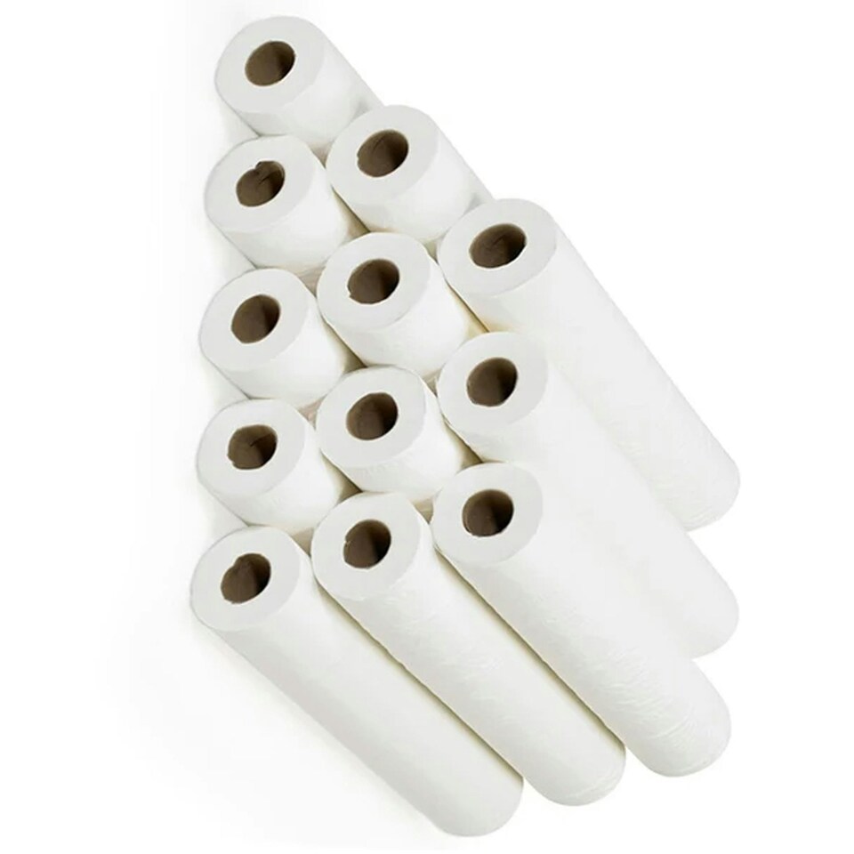 image 1 of 6 x Large White 20" x 40m Hygiene Coach Rolls For Beauty Salons & Massage Tables