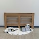 image 3 of Stylish MDF Unpainted Horizontal Design Radiator Cover - Large