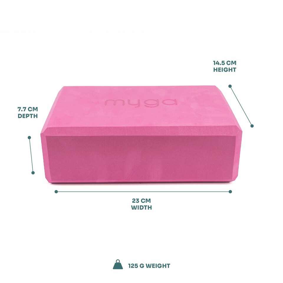 image 1 of Myga Pair of Foam Yoga Blocks - Plum