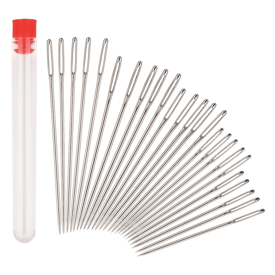 image 1 of 25pcs Stainless Steel Sewing Needle Assortment, Embroidery & Tailoring