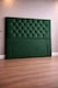 image 3 of Floorstanding Headboard Green Plush Chesterfield 4FT Small Double  54inch High