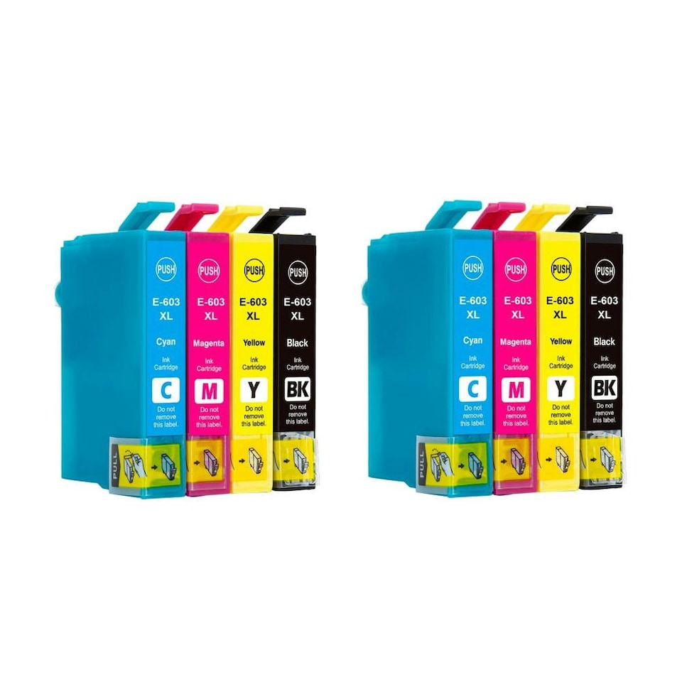 image 1 of 2x Sets of 4 Compatible Epson 603XL Ink Cartridges Multi