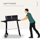 image 3 of Outsunny Charcoal BBQ Grill Trolley Barbecue Patio Outdoor Garden Heating Smoker